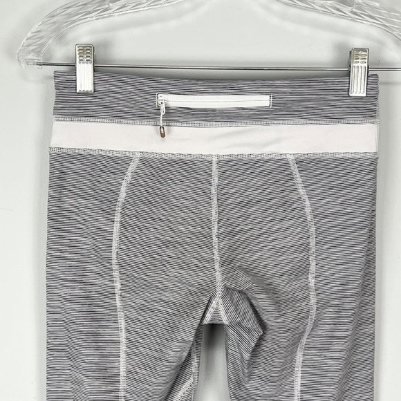 Lululemon Run Inspire Crop II Leggings Wee Are From Space White Combo Fossil 4 - Picture 6 of 11